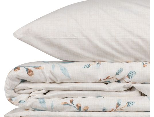 CONCEPT1 - Parure de lit housse de couette Lendell 240x220cm + 2 taies 60x60 menthe