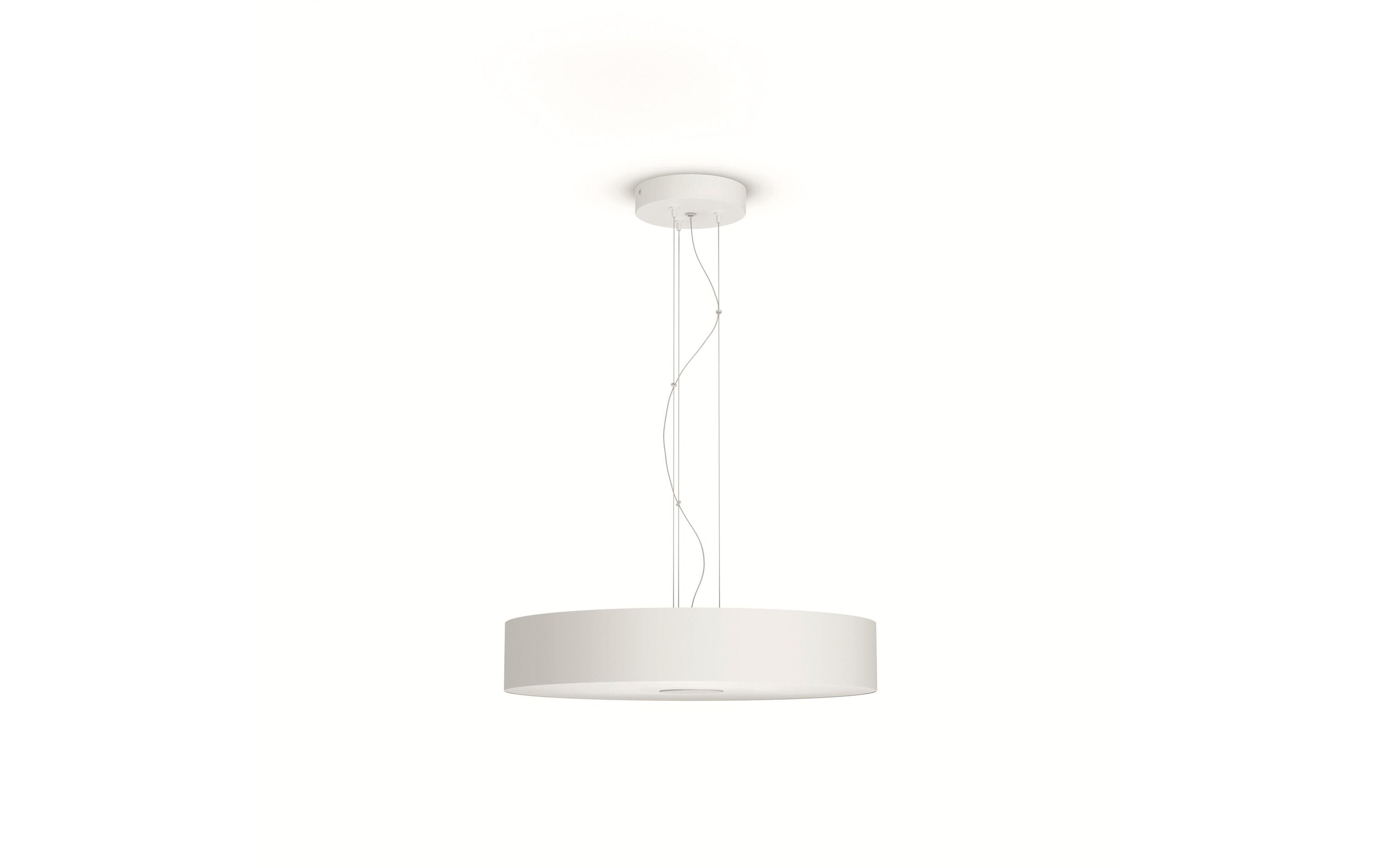 White Amb. Fair Pendelleuchte weiss 2750 lm + Dimmschalter<br>LED Hängelampe