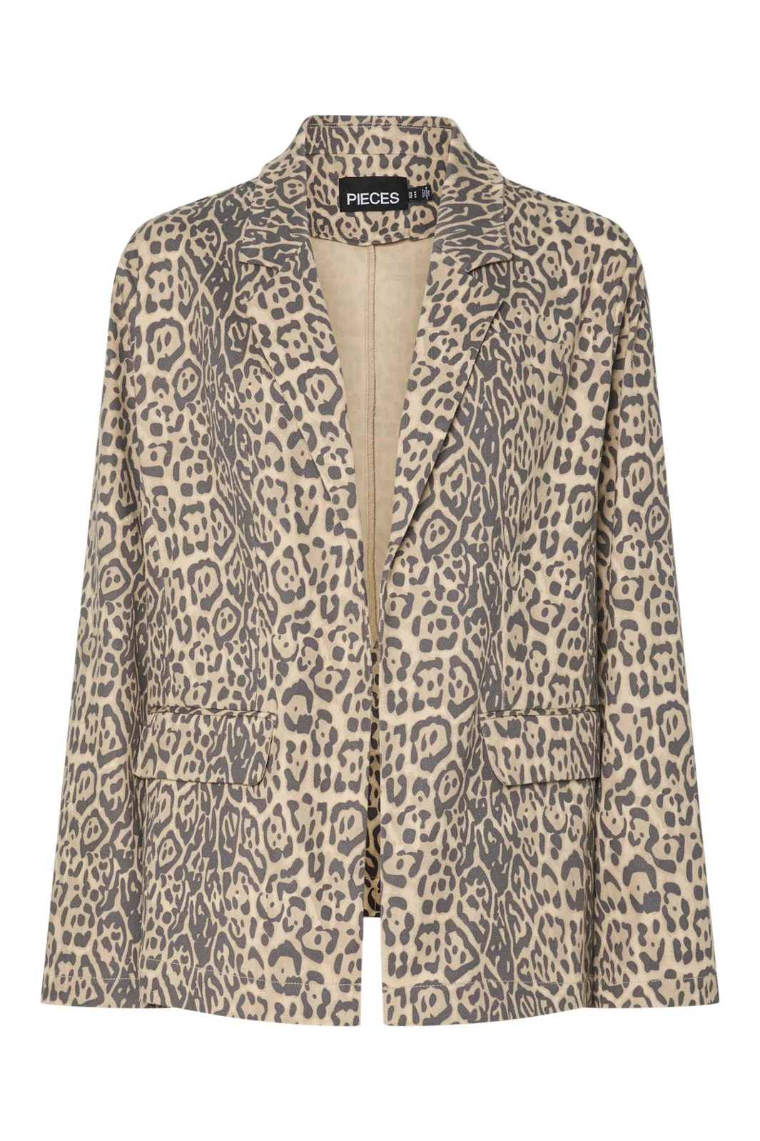 Pieces Pcfia Ls Loose Denim Blazer Fsy