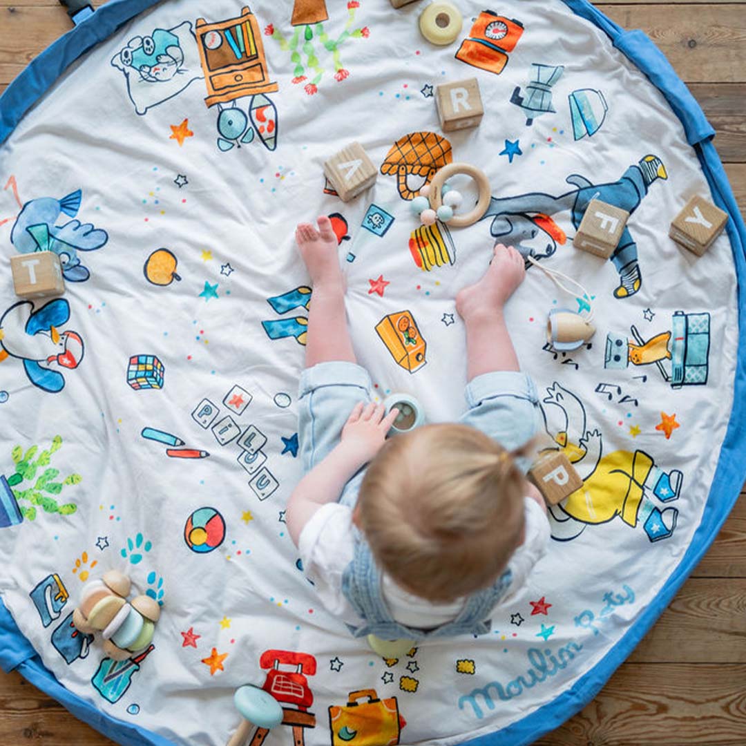play&go baby speelkleed en draagtas noomad soft - puce et pilou