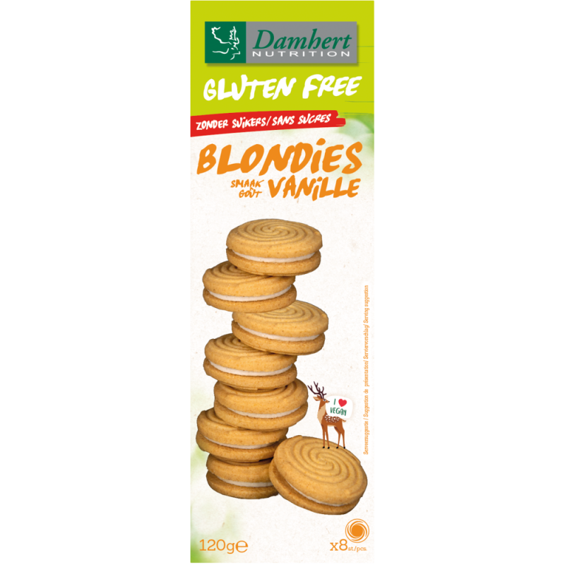 Damhert Glutenvrije Koek Blondies 120 gram
