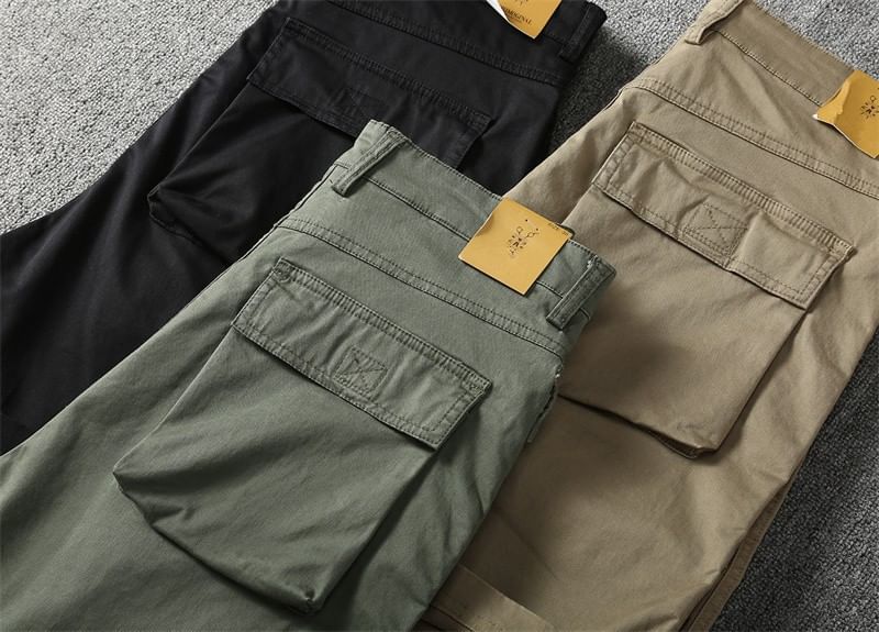 WidoWilder - Cargoshorts met wijde pijpen en effen taille