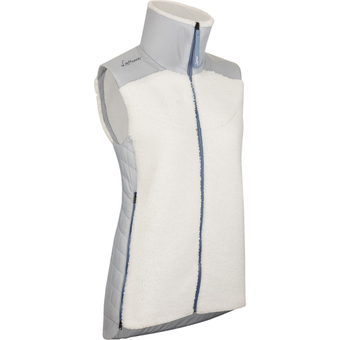 LaMunt Sophia Cozy Hybrid Weste Foggy White Damen