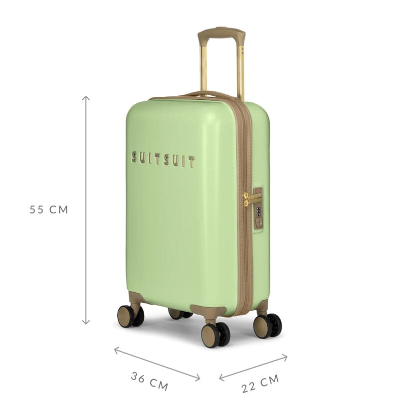 SUITSUIT Fusion Handbagage Spinner S Butterfly Green