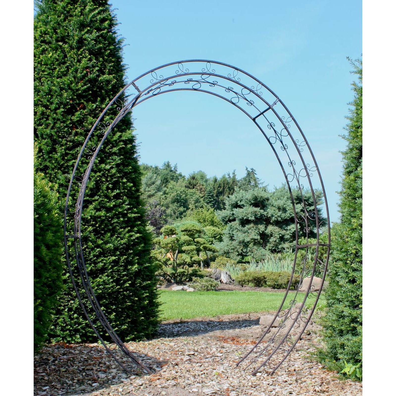Rosenbogen LAMOS - schwarz - 220 cm hoch