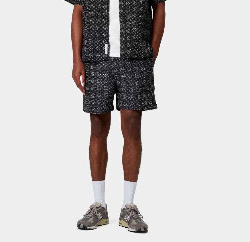 Carhartt WIP Slater Swim Trunks Black