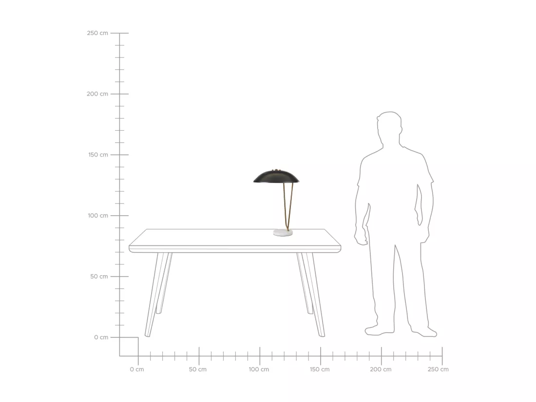 Lampe à poser DANTO Métal Noir