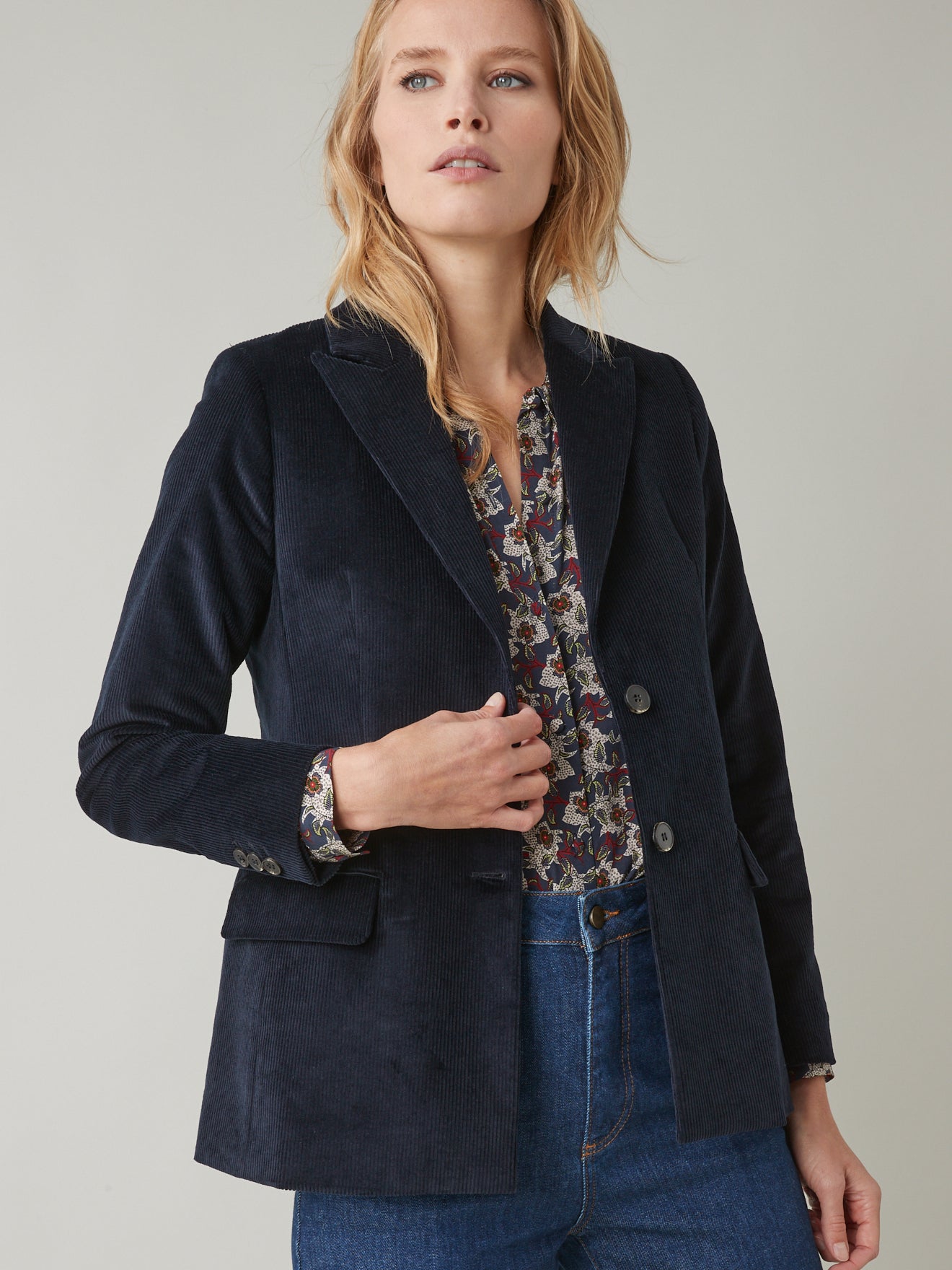 Veste velours côtelé femme