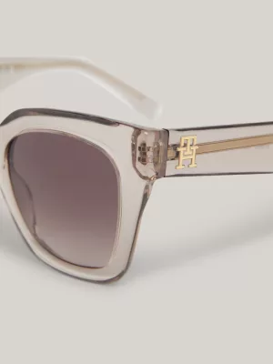 Óculos de Sol Oversized com Monograma TH em Formato de Borboleta