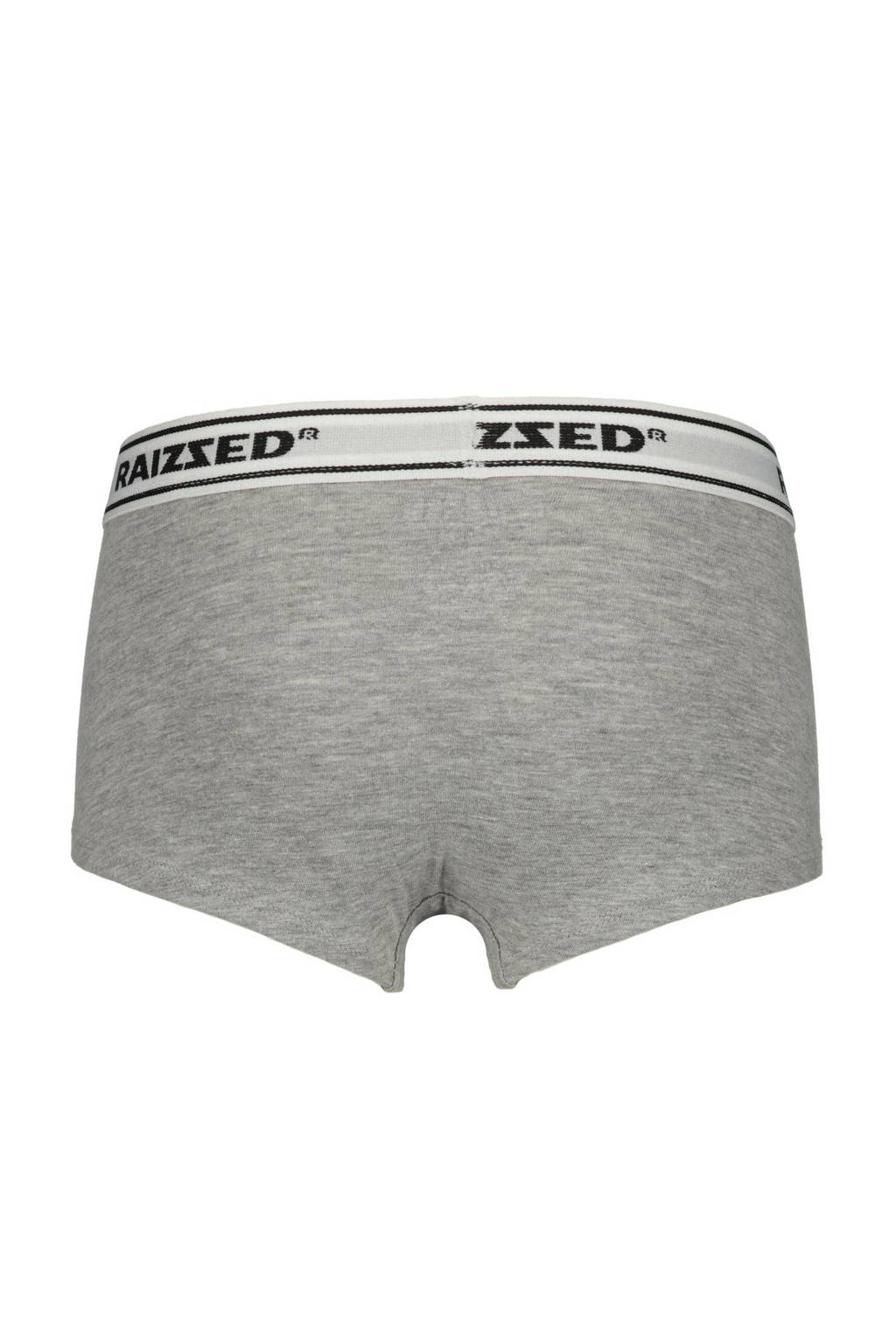 short Nora - set van 3 zwart/grijs melange/lila