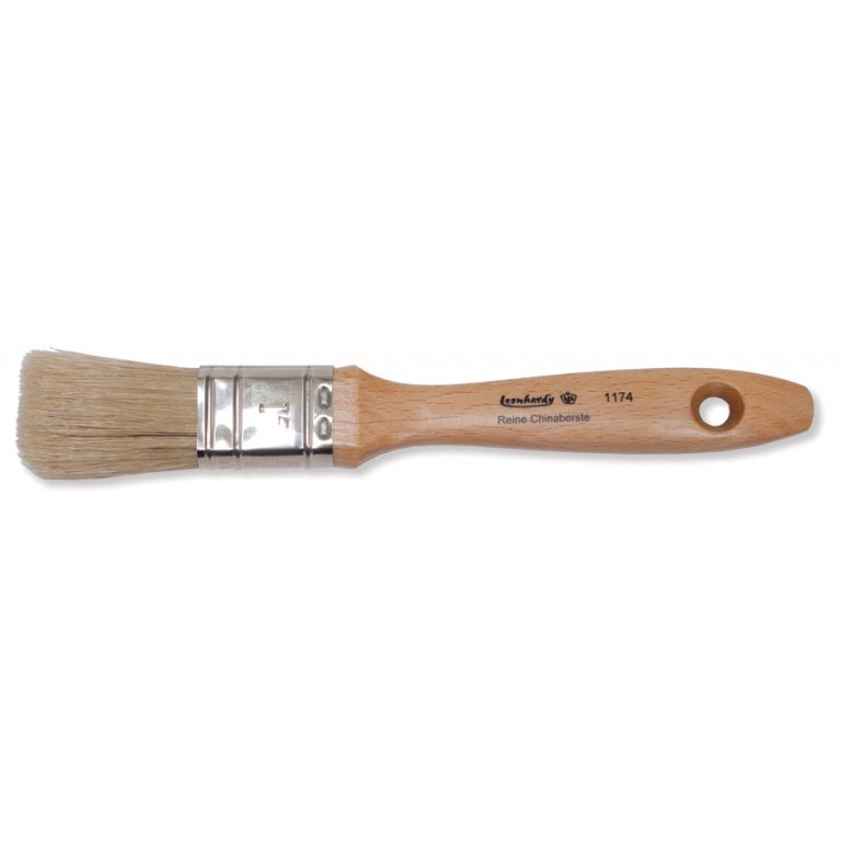 Lackierpinsel flach, Naturborsten, St. 12 (1174)