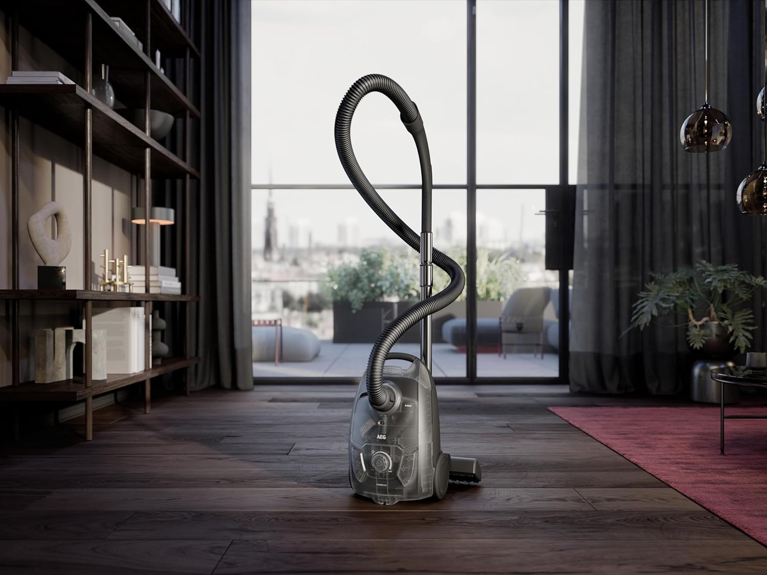 AEG CLEAN 5000 Staubsauger mit Beutel, hohe Saugleistung, aus Recyclingkunststoff, AllFloor Bodendüse mit Klicksystem, 2in1 Multifunktionsdüse, 8,5m Aktionsradius, waschbarer Hygiene-Filter, AB51C1DB