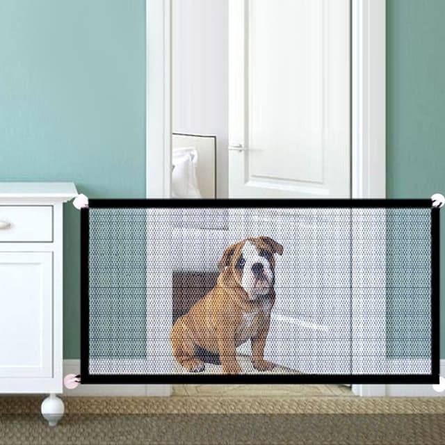 Sammenklappeligt hegn til hund kat kæledyr mesh hegn 180*72CM