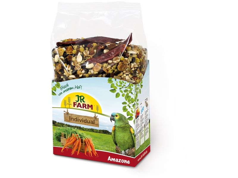 JR Farm Ziervogelfutter Individual Amazone, 950 g Artgerechtes, vollwertiges Erhaltungsfuttermittel für Amazonen