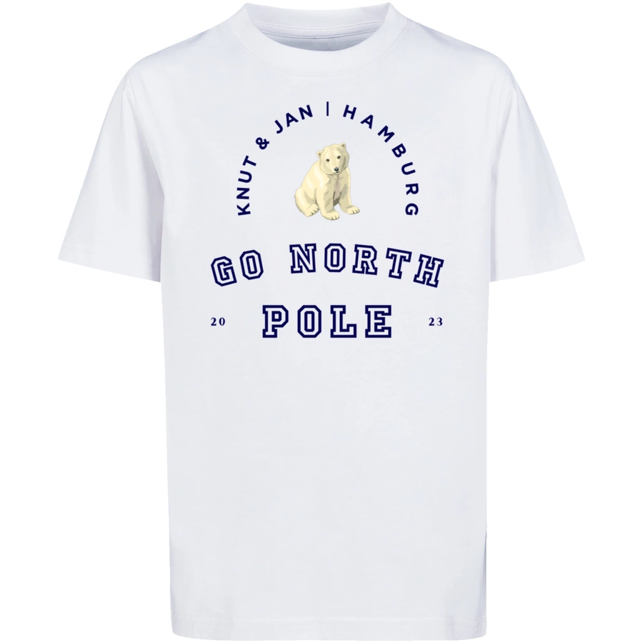 F4NT4STIC T-Shirt Eisbär Knut & Jan Hamburg weiß