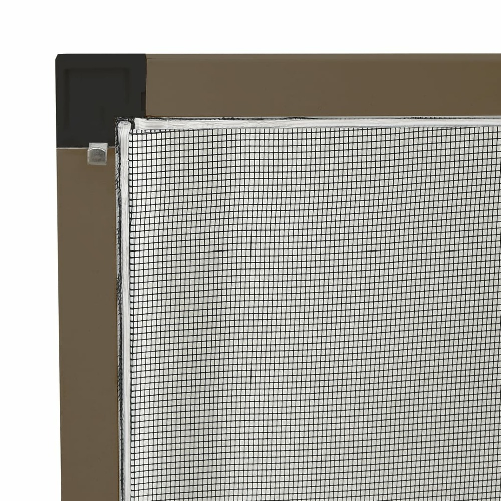 Moustiquaire pour fenêtres marron 100x120 cm