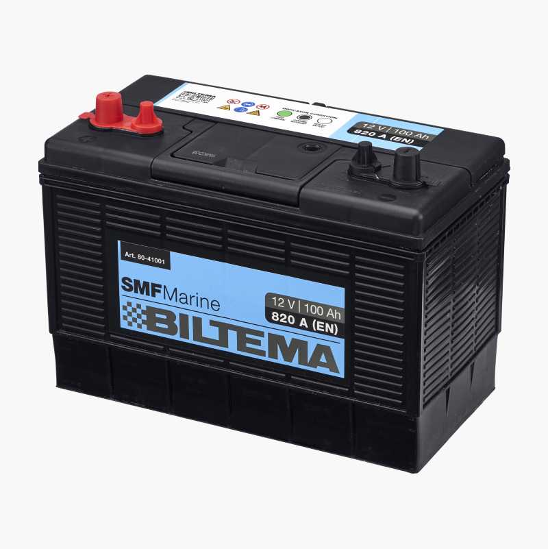 Fritidsbatteri marine,12 V, 100 Ah