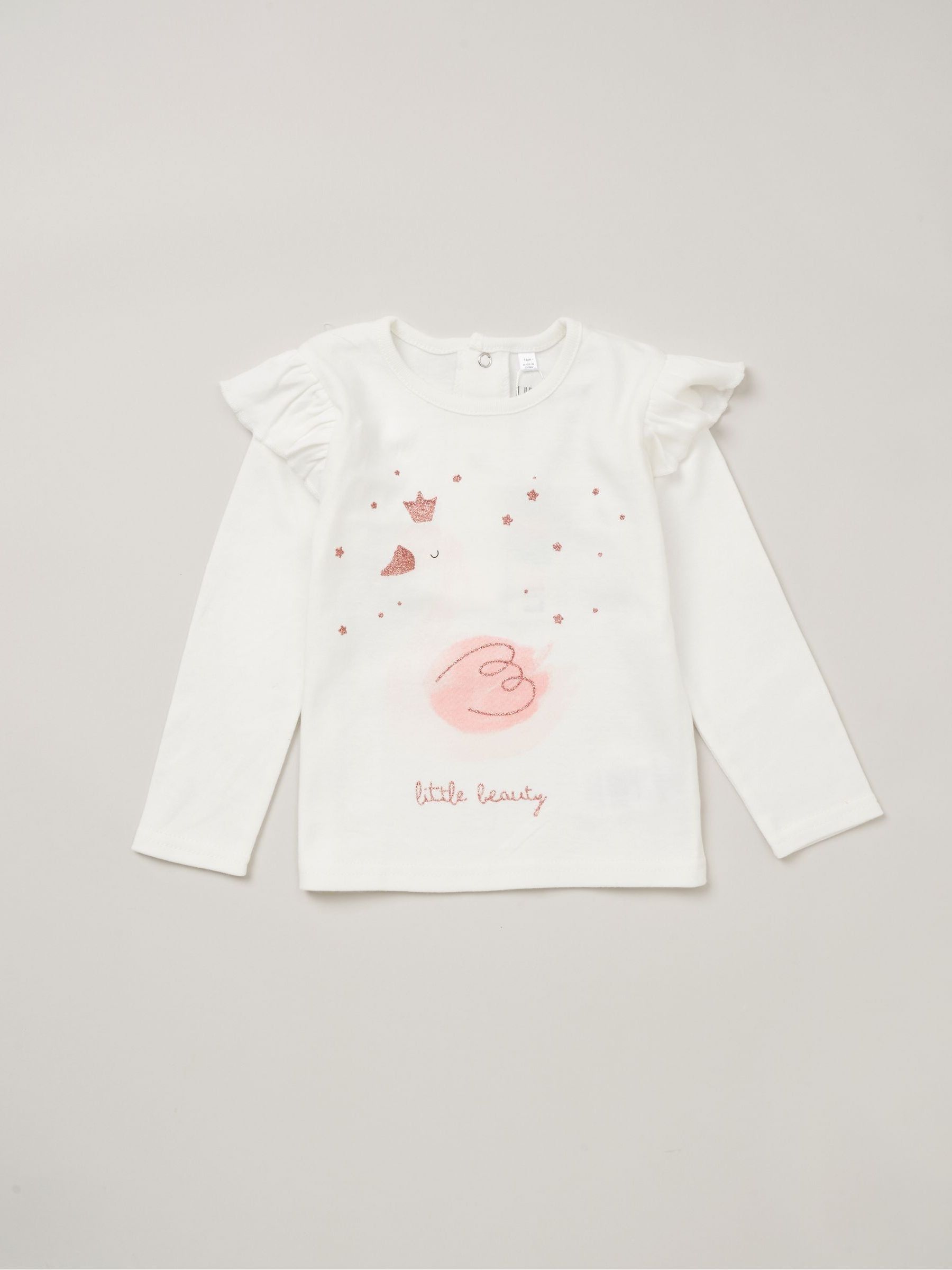 Roze - Lily & Jack bodywarmer met imitatiebont en 100% katoenen top en legging