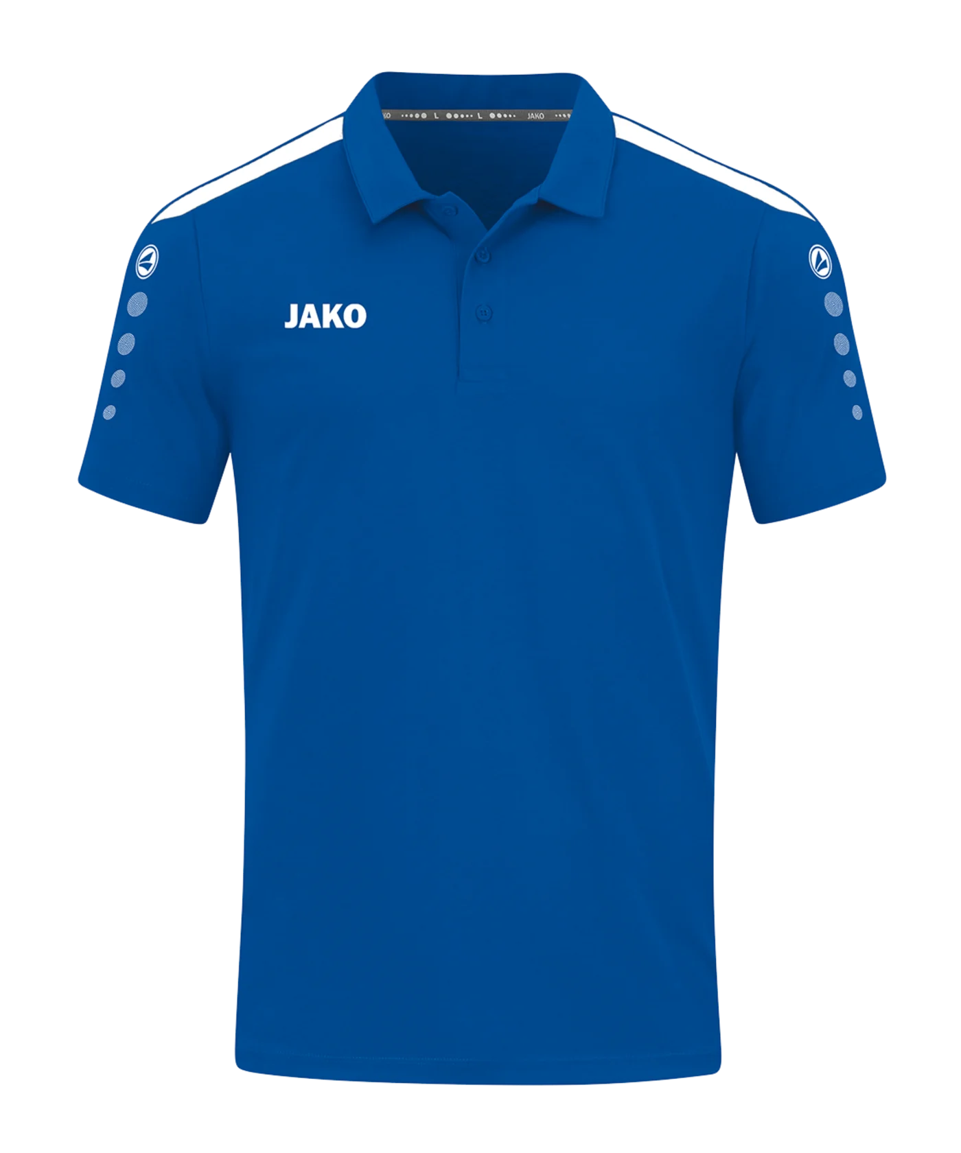 JAKO Power Poloshirt Kids Blau Weiss F400