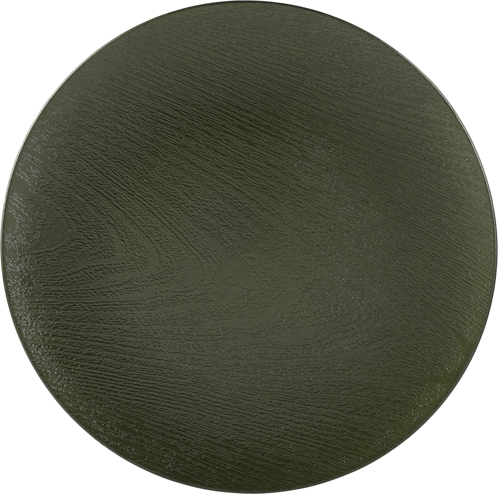 SOUS ASSIETTE VERT DESIGN BOIS D.33CM