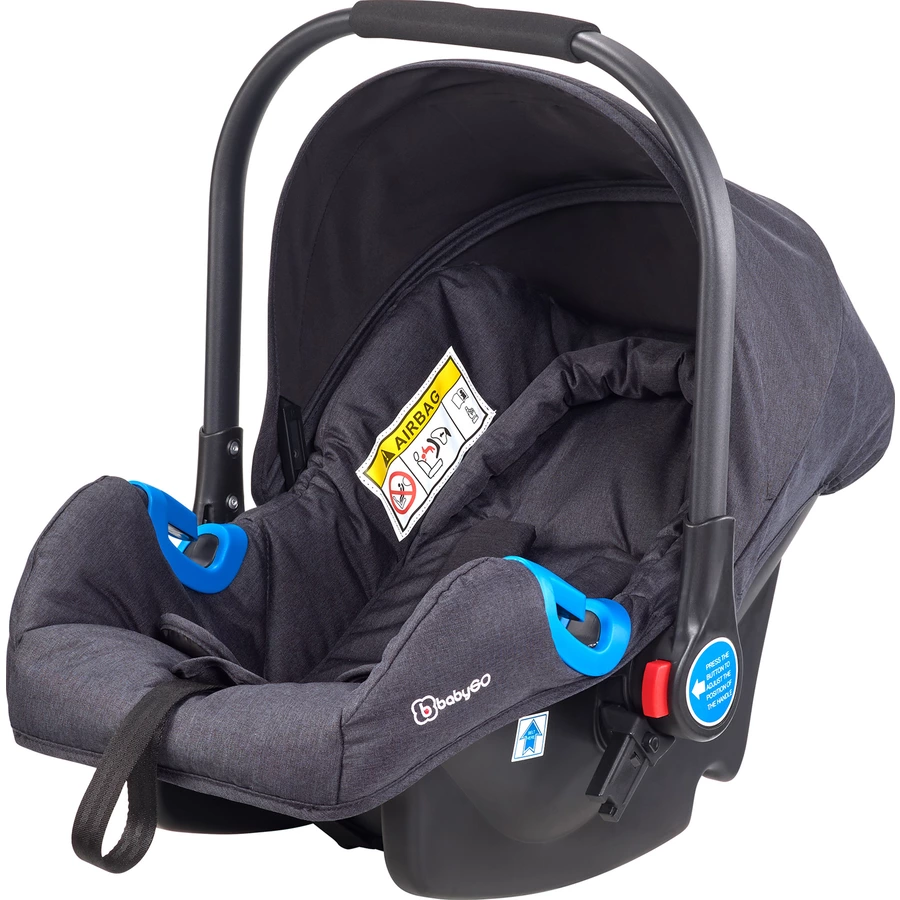 babyGO Kombikinderwagen 3 in 1 Black Rosegold