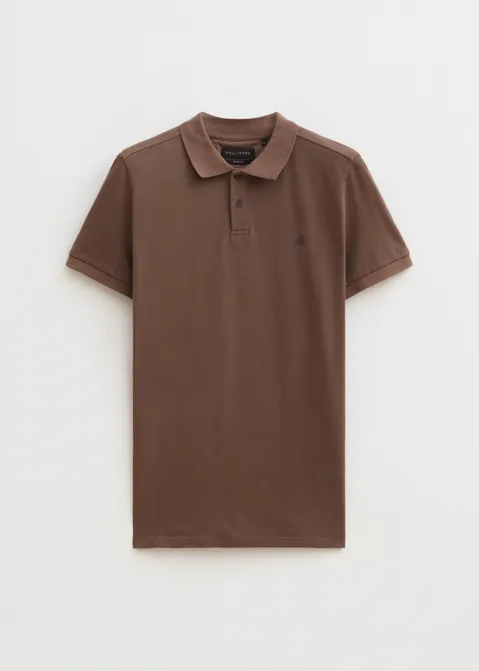 Polo met logo print khaki (KHAKI)