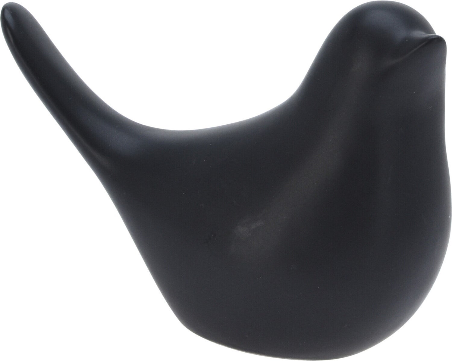 Beeld Birdie zwart 12,8 x 6,2 x 9,8 cm