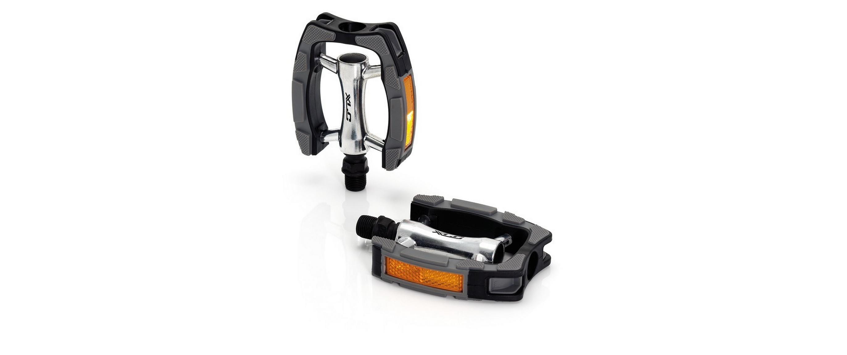 Fahrradpedale PD-C07 Schwarz/SilberCity-/Comfort-Pedal