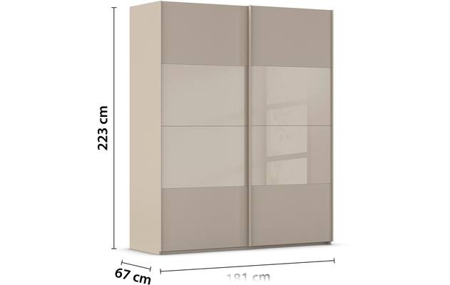 Kledingkast Finca Combi Glans-mat Glas
