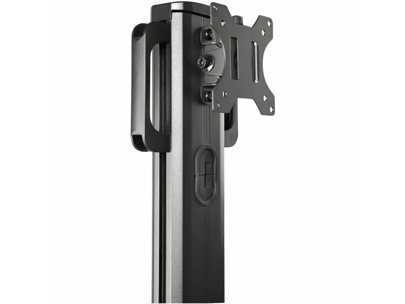 StarTech.com Mobile Workstation Cart with Monitor Mount, CPU/PC Holder, Keyboard Tray, Ergonomic Height Adjustable Desktop Computer Cart, Rolling Mobile Standing Workstation on Wheels - Portable Stand-Up Cart - Vogn med hjul - for LCD-display/PC-udst