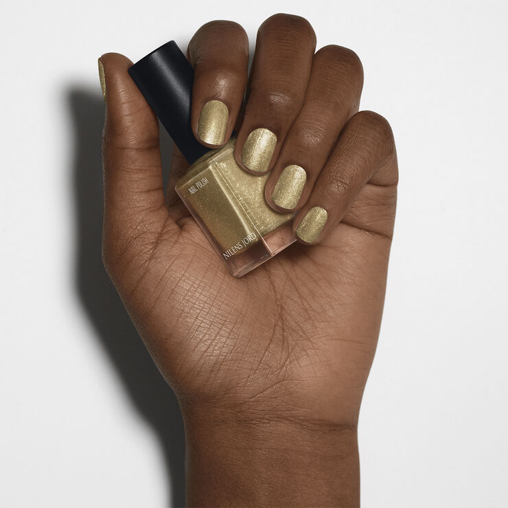 Nilens Jord Nail Polish Glitter Gold