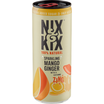 Nix and Kix Sparkling Mango Ginger 250 ml