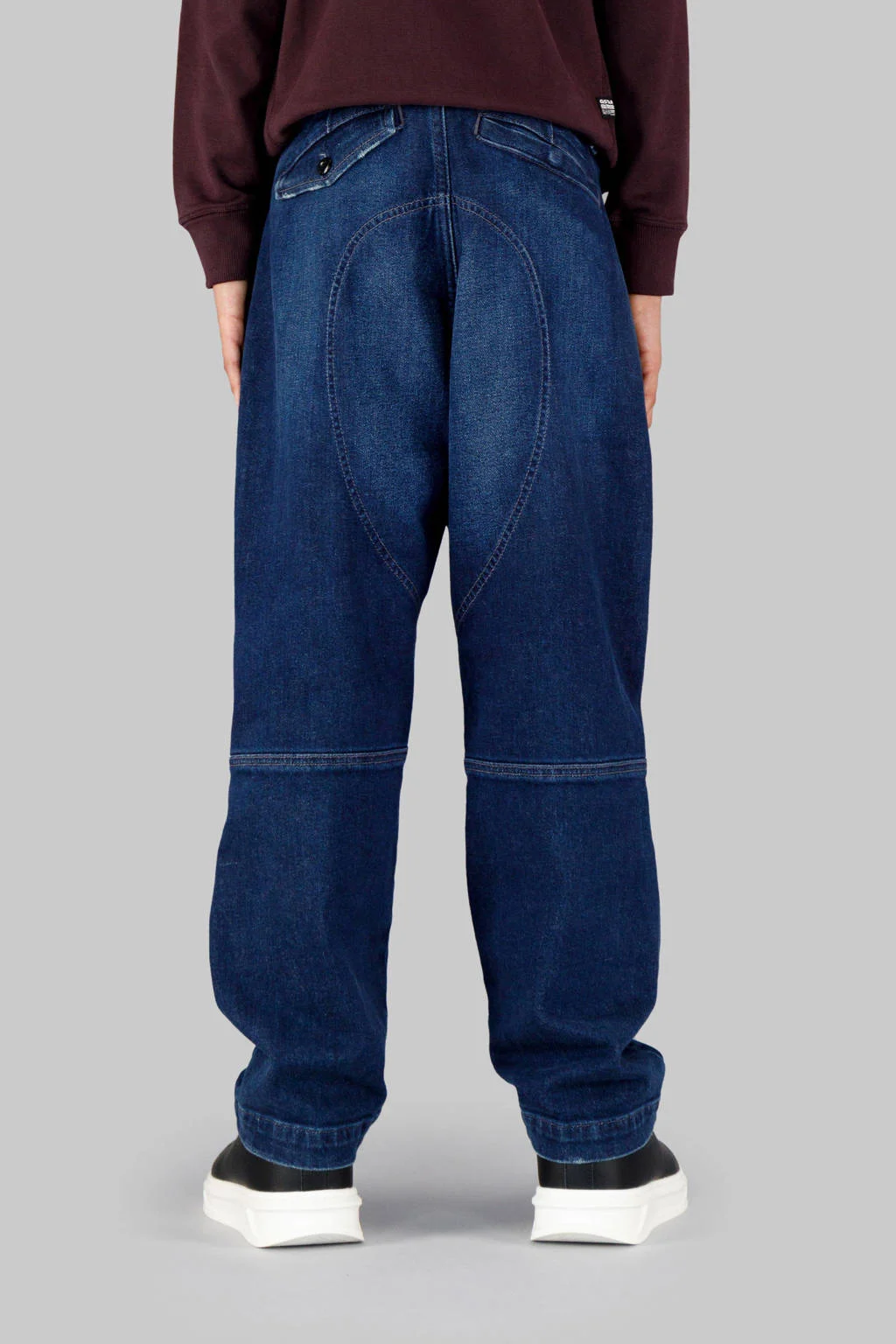 G-STAR high waist loose fit jeans dark blue denim