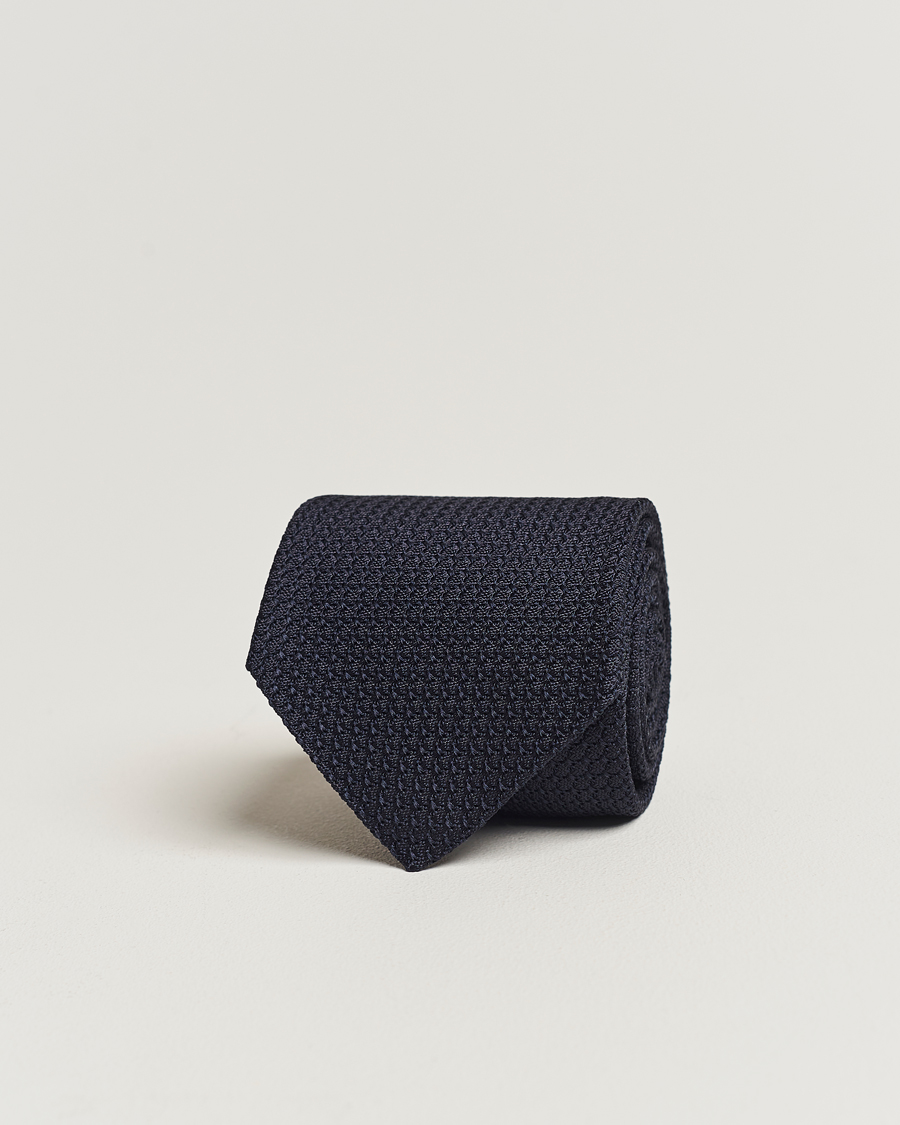 Amanda Christensen Silk Grenadine 8 cm Tie Navy