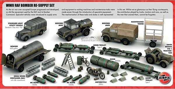 Italeri - Wwii Raf Bomber Re-Supply Set - 1:72 - A05330