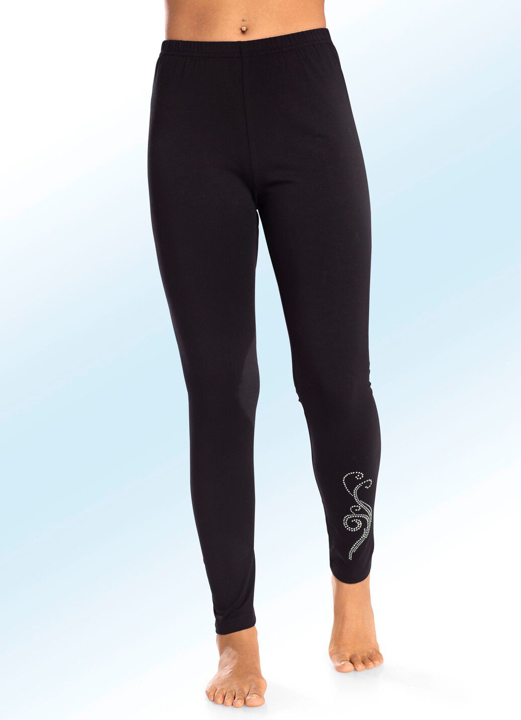 Zweierpack Leggings mit bequemem Dehnbund