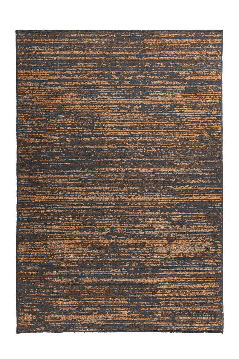 Flachgewebeteppich KALEVI 100 - gelb - mit 3D-Struktur - 80x150 cm