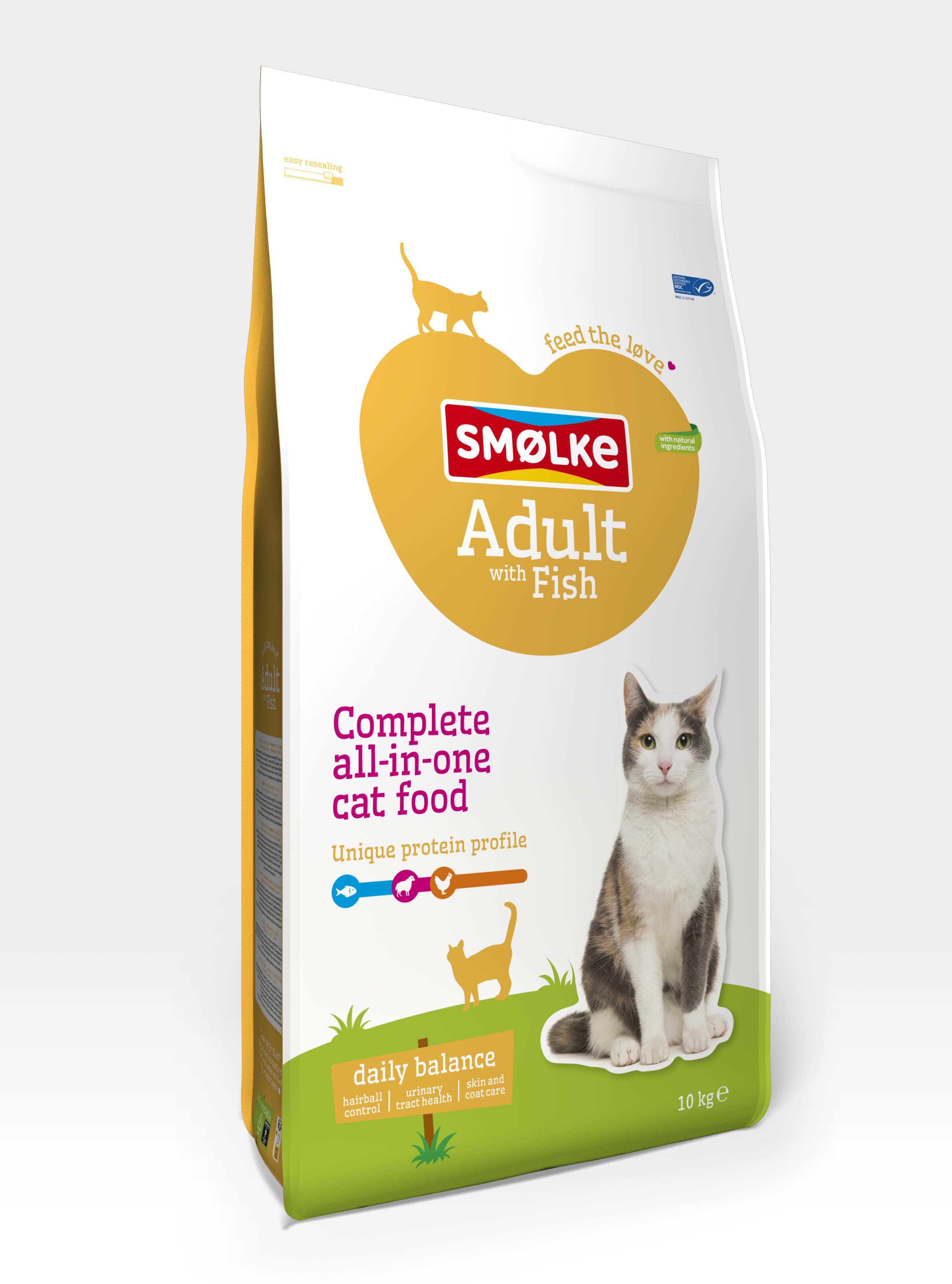 Smölke Adult - Kattenvoer - 10 Kilogram - vis