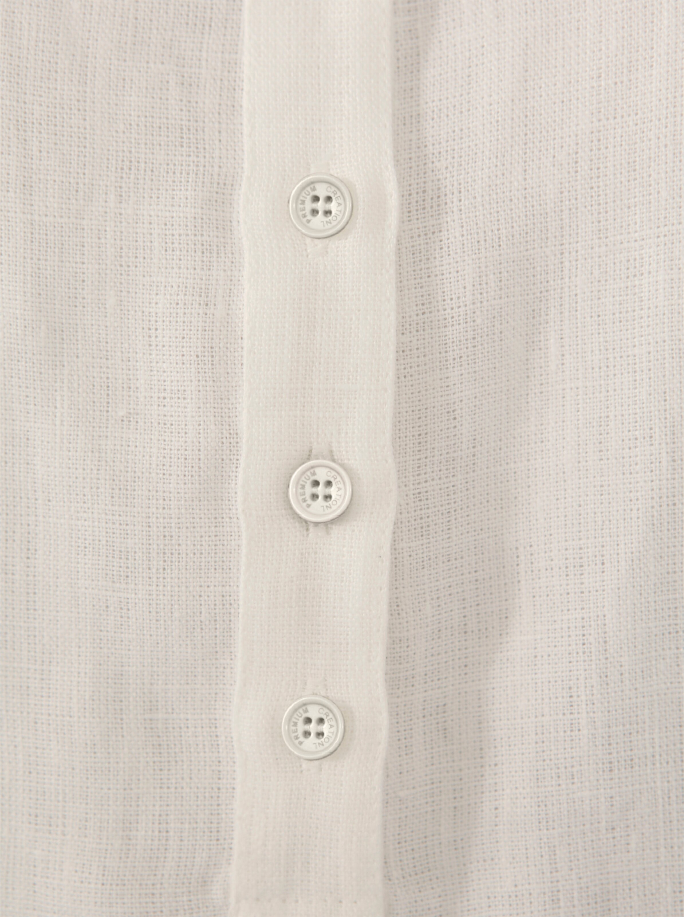 CREATION L PREMIUM Leinen-Kleid in weiß