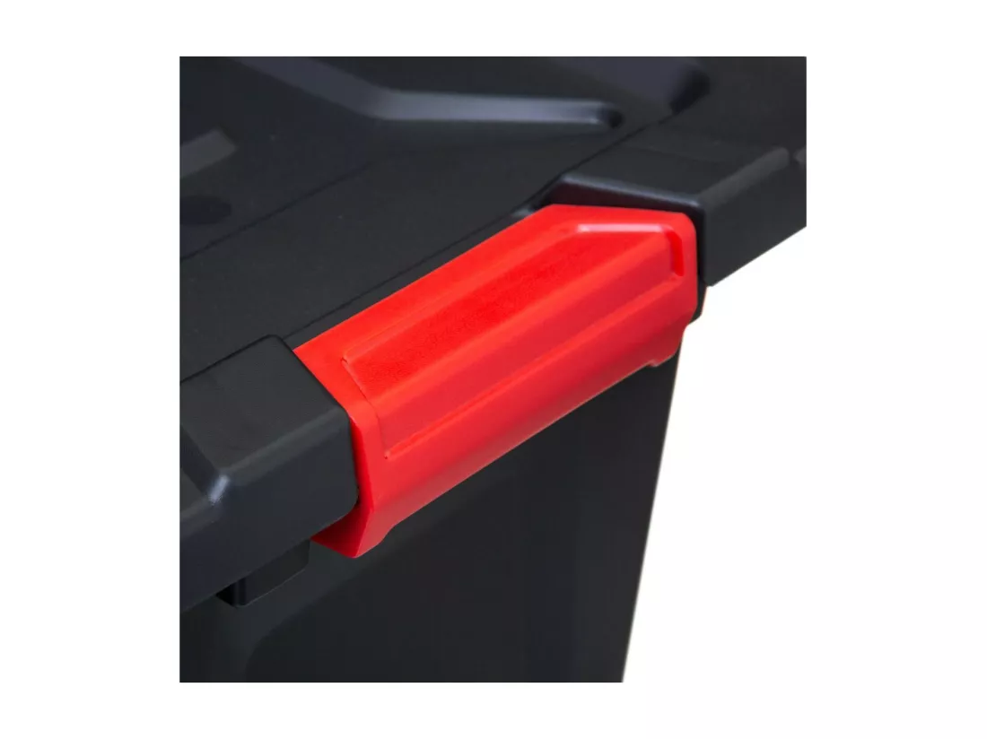 Boîte de rangement en polypropylène noir 55L fermeture par double clips