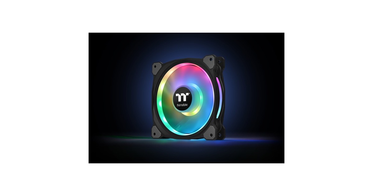 ThermaltakeRiing Duo 12 RGB Radiator Fan (3-Fan Pack) case fans  (Zwart, 3 stuks, 120 x 120 x 25 mm, PWM)