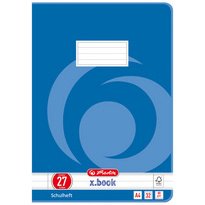 Cahier x.book, A4, linéature 25 / ligné, avec marge