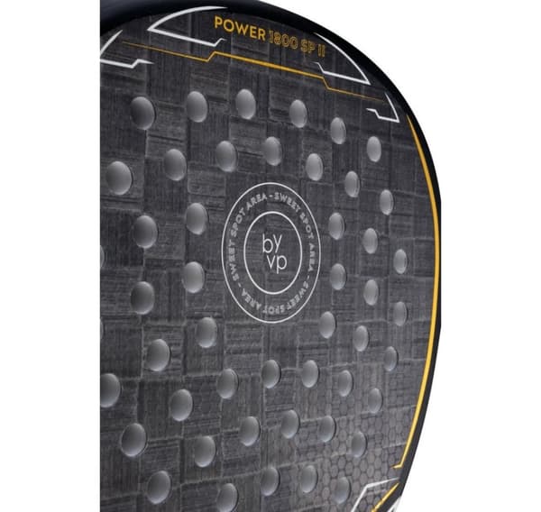 BYVP, Padel Racket POWER 1800 II, Sort/Hvit/Gull