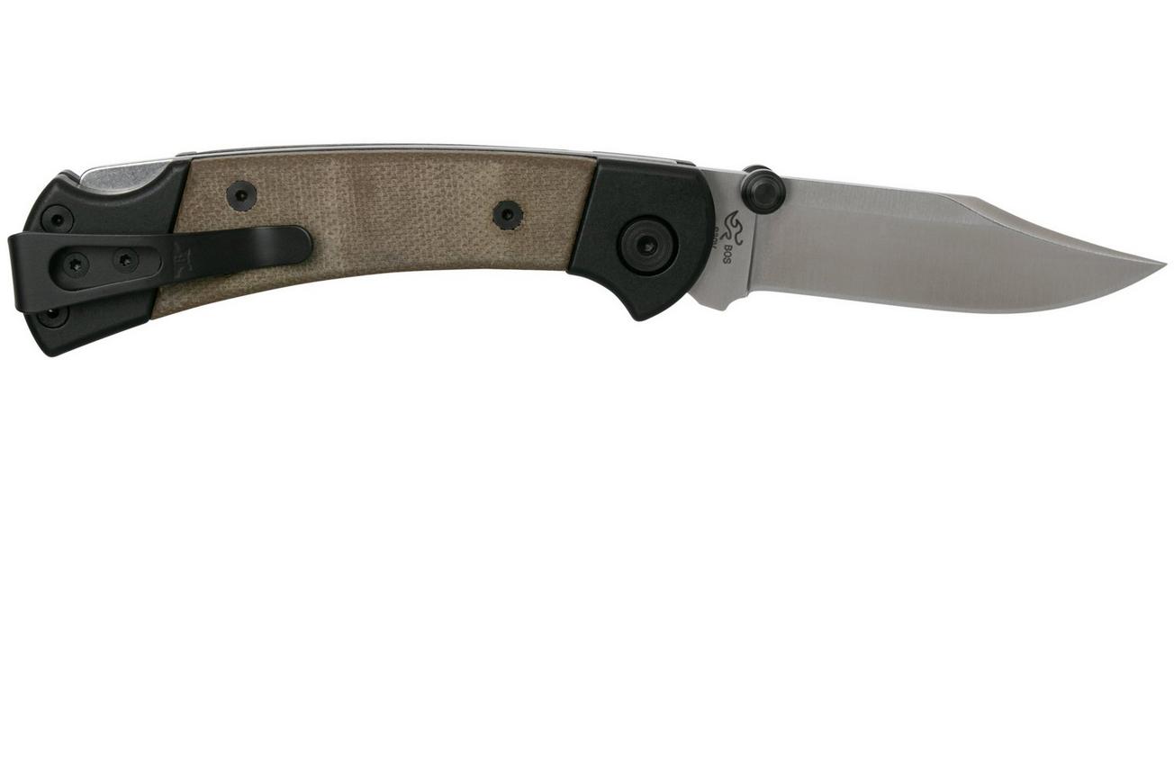 Buck 112 Ranger Sport Pro Green Micarta 112GRS5 zakmes