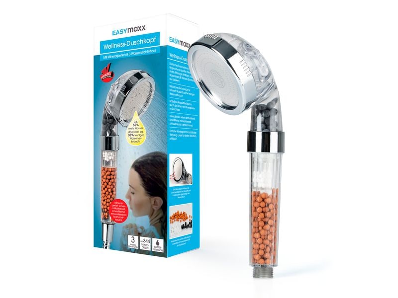 EASYmaxx Handbrause Spa 3 in 1 Duschkopf 3 Wasserstrahl-Modi