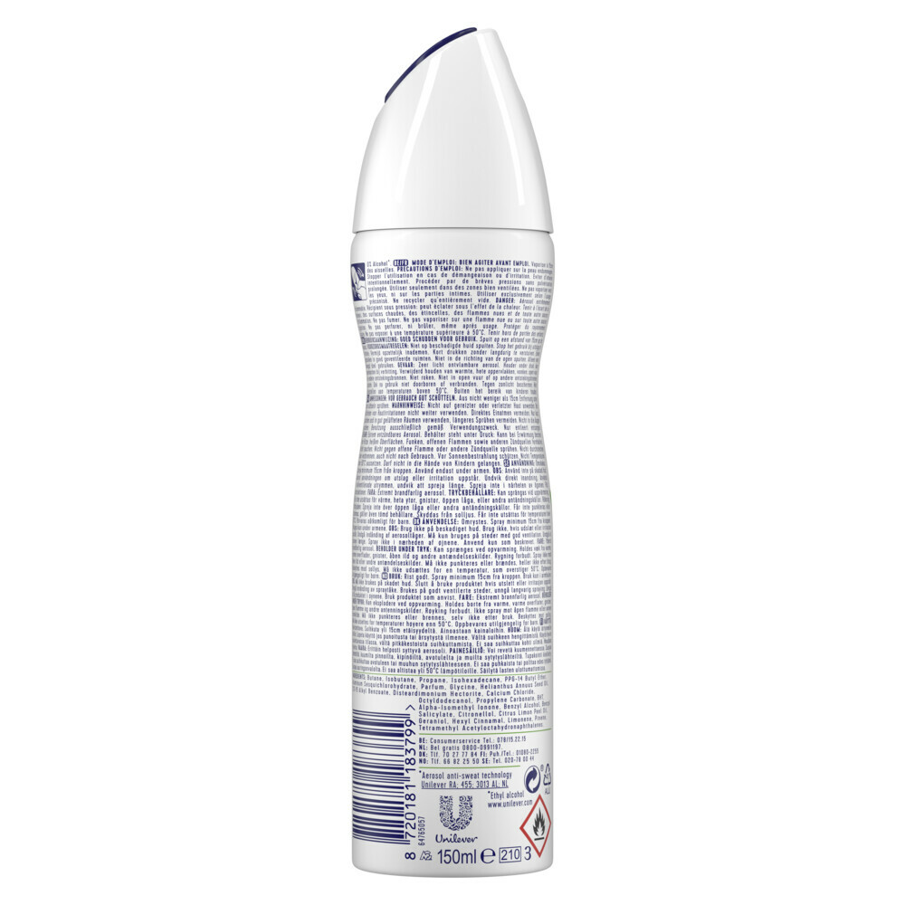 6x Rexona Deodorant Spray Advanced Protection Aloë Vera150 ml