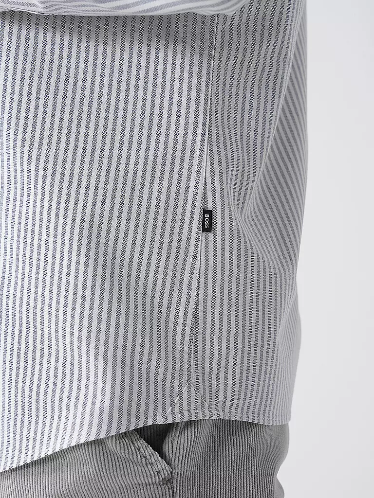 BOSS Hemd Slim Fit H-ROAN dunkelblau