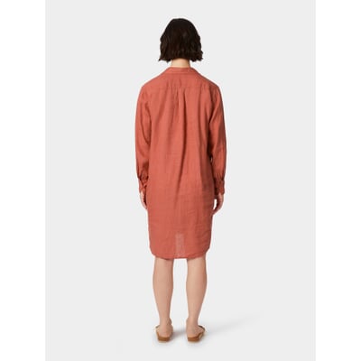 Damen-Hemdblusenkleid, Orange
