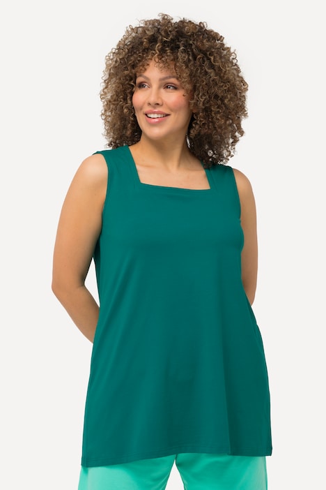 Longtop, Classic Fit, Carree-Ausschnitt, ärmellos
