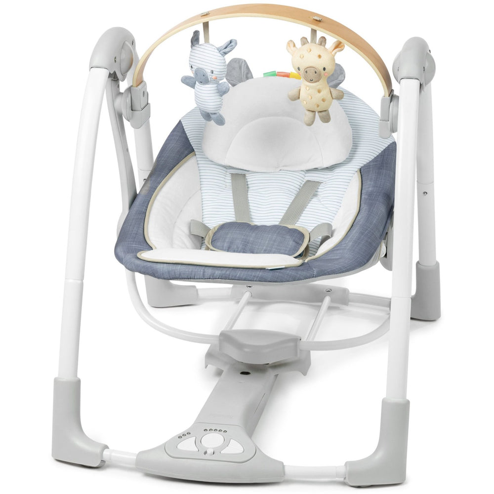Køb Ingenuity Chambray Swing 'N Go Portable Swing™ Skråstol